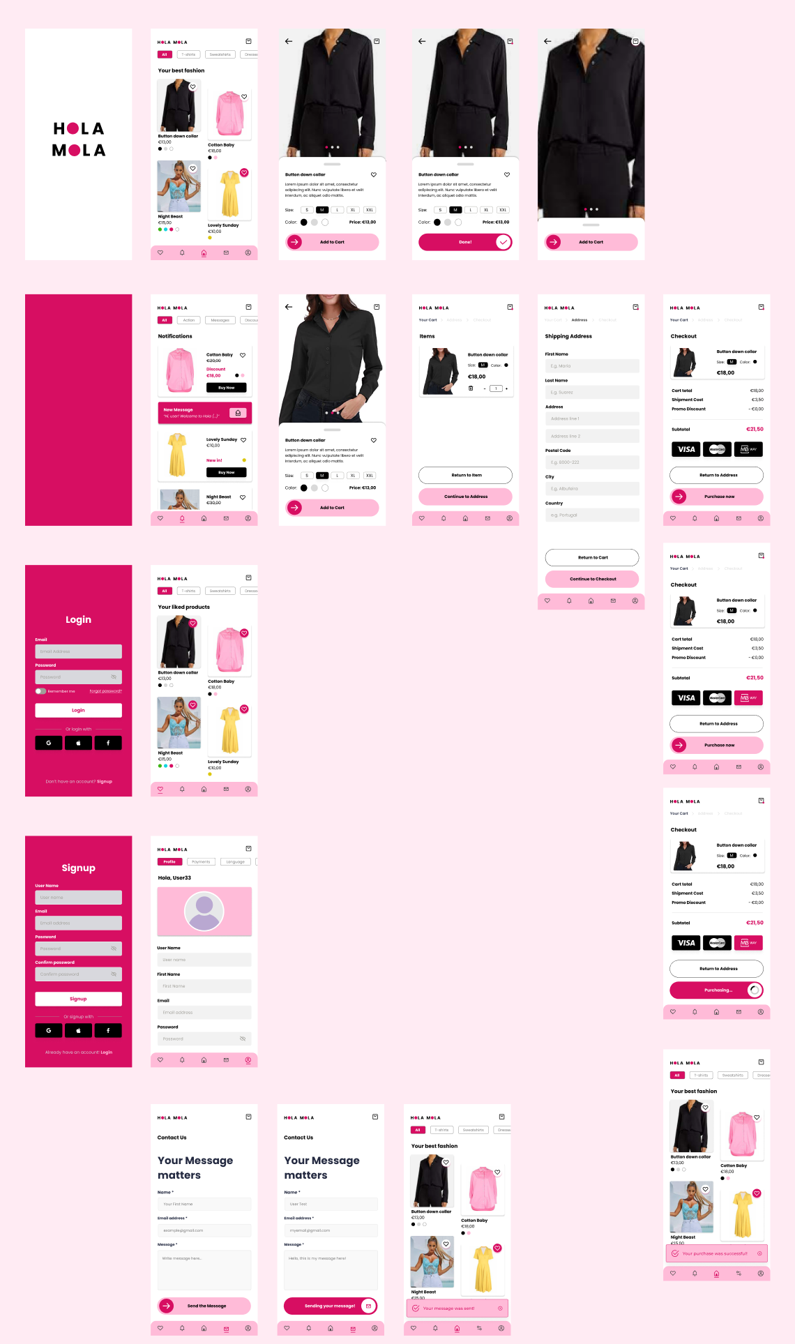 e-commerce application prototype